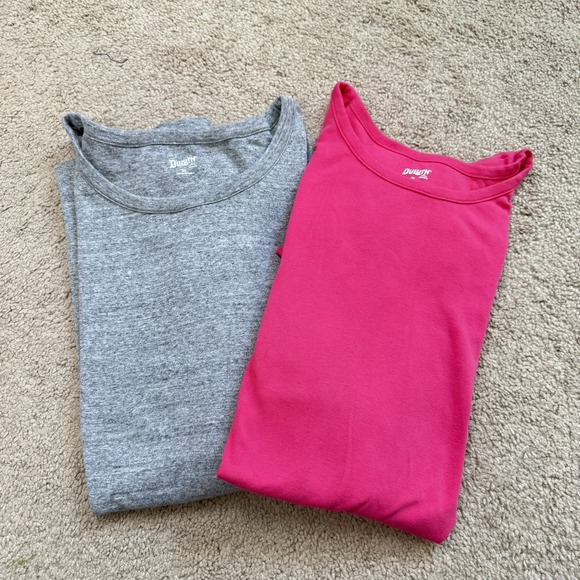 Duluth Pack Tops - Duluth Trading Co Casual Shirt Lot of 2 Womens 3X Pink Gray Basic Staple Cotton
